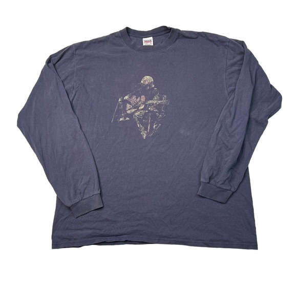 Vintage Other - Vintage 90s Phish Band Lyrics Long Sleeve Tee T-Shirt Navy Blue Adult XL